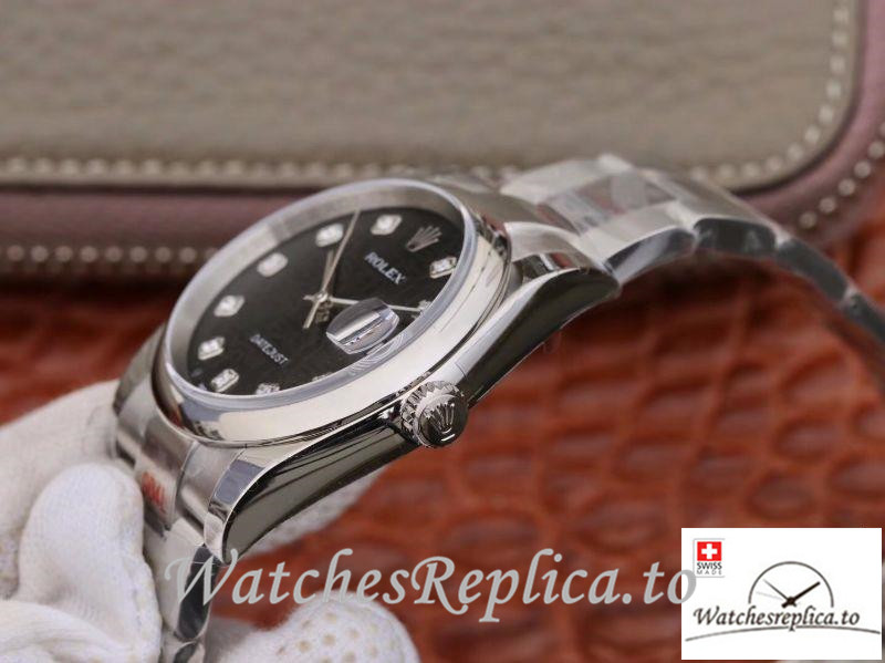 Swiss Rolex Datejust Replica 116200 Stainless steel strap 36MM - WatchesReplica.is