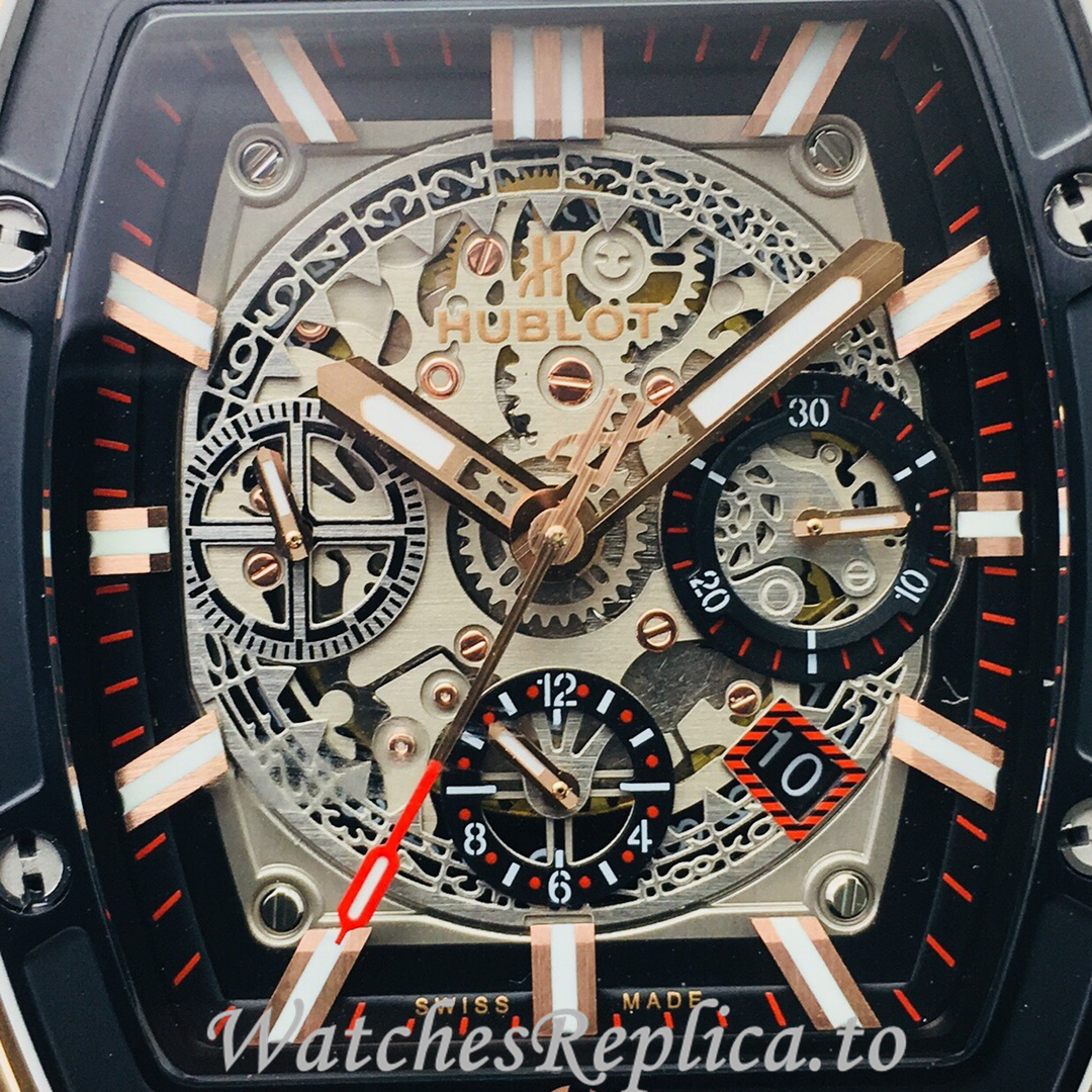 Hublot Replica SPIRIT OF BIG BANG Leather strap 42MM - WatchesReplica.is