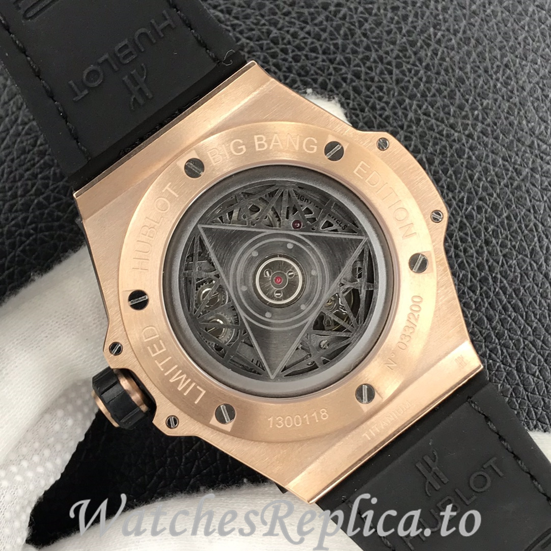 Hublot Replica Big Bang Series Tattoo Rubber strap 45MM - WatchesReplica.is