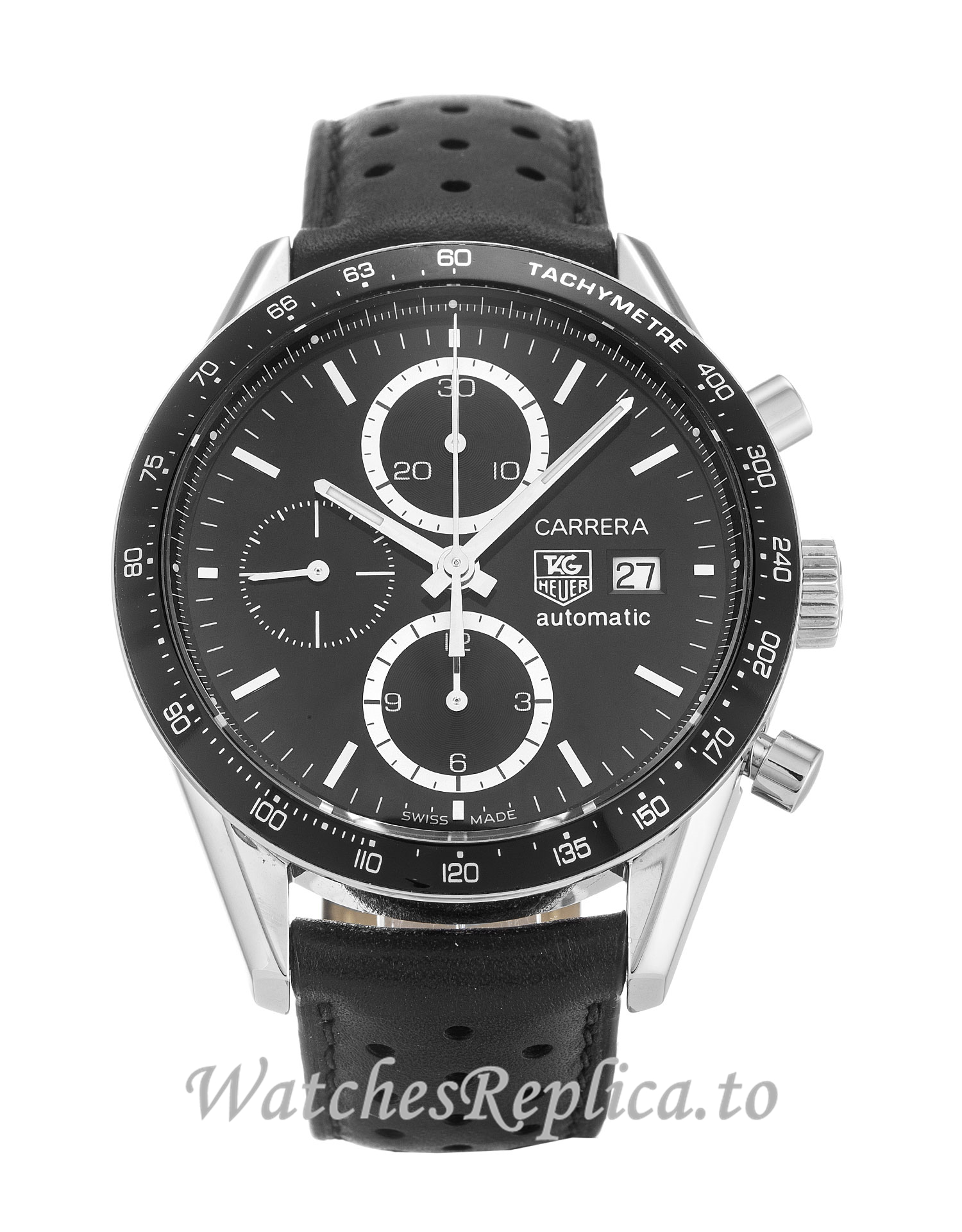 Tag Heuer Carrera Black Dial CV2010.FC6233 41MM - WatchesReplica.is
