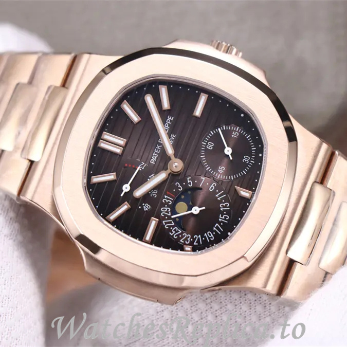 Patek Philippe Replica Nautilus 5712 Stainless steel strap 40MM - WatchesReplica.is