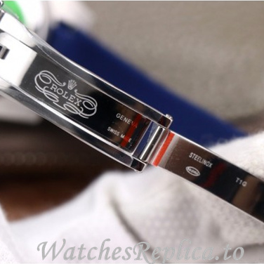 Swiss Rolex Submariner Replica Leather strap 40MM - WatchesReplica.is