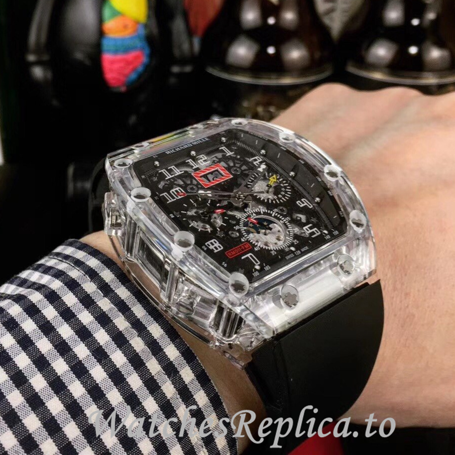 Richard Mille Replica RM011-FM Rubber strap 50MM - WatchesReplica.is