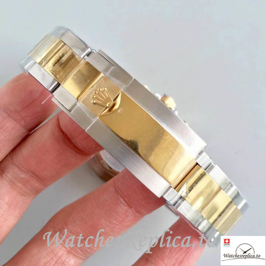 Swiss Rolex Daytona Cosmograph Replica 116503 003 Yellow Gold Strap 40MM - WatchesReplica.is