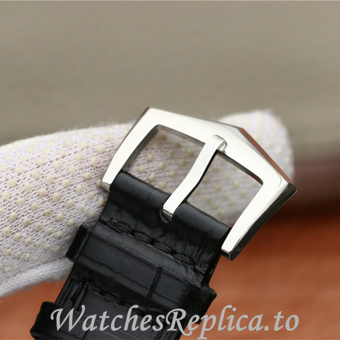 Patek Philippe Replica Complications 5205G Leather strap 40MM - WatchesReplica.is