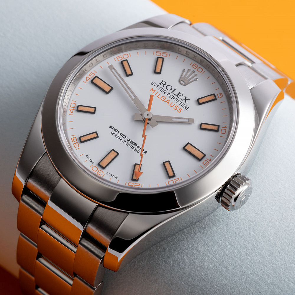 Rolex Milgauss White Dial 116400 - WatchesReplica.is