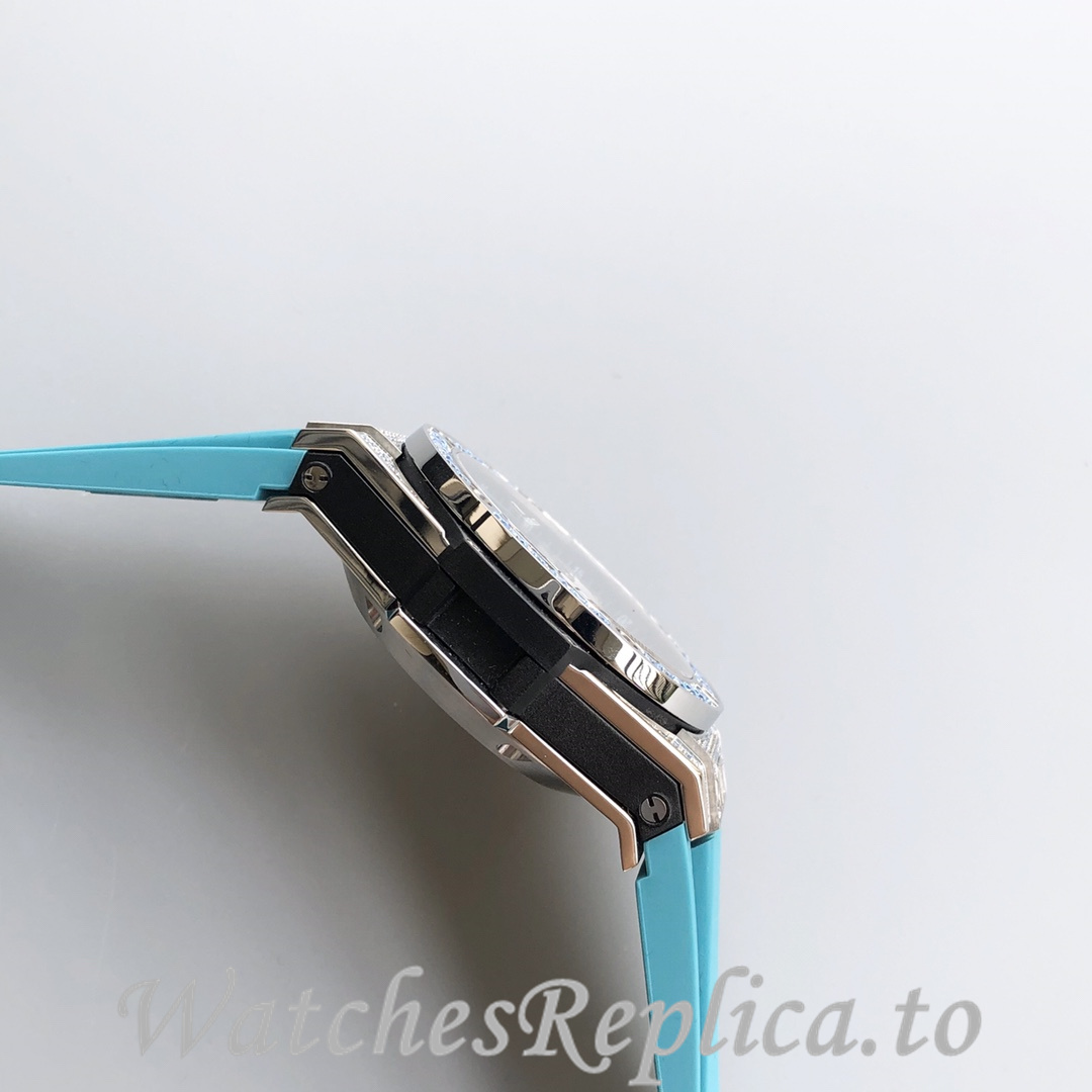Hublot Replica Paraiba BIG BANG series Rubber strap 45MM - WatchesReplica.is