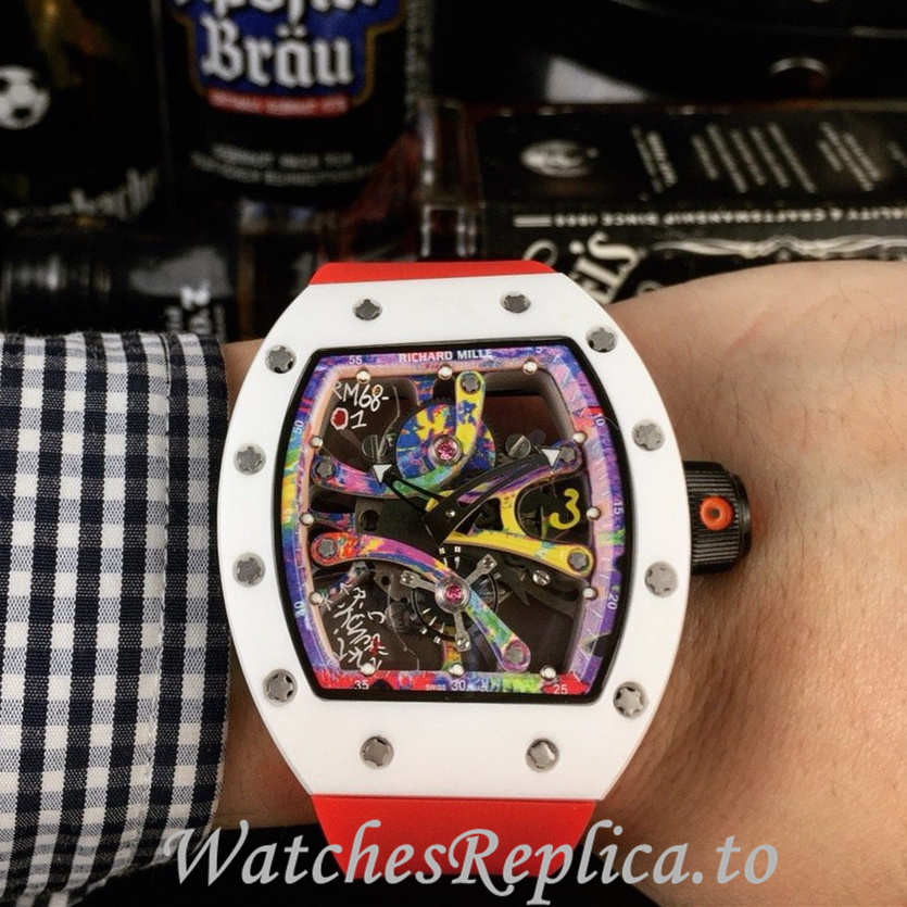 Richard Mille Replica RM68-01 Rubber strap 50MM - WatchesReplica.is