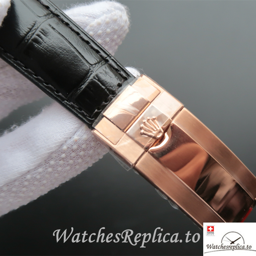 Swiss Rolex Daytona 116515LN-0008 Leather strap 40MM - WatchesReplica.is