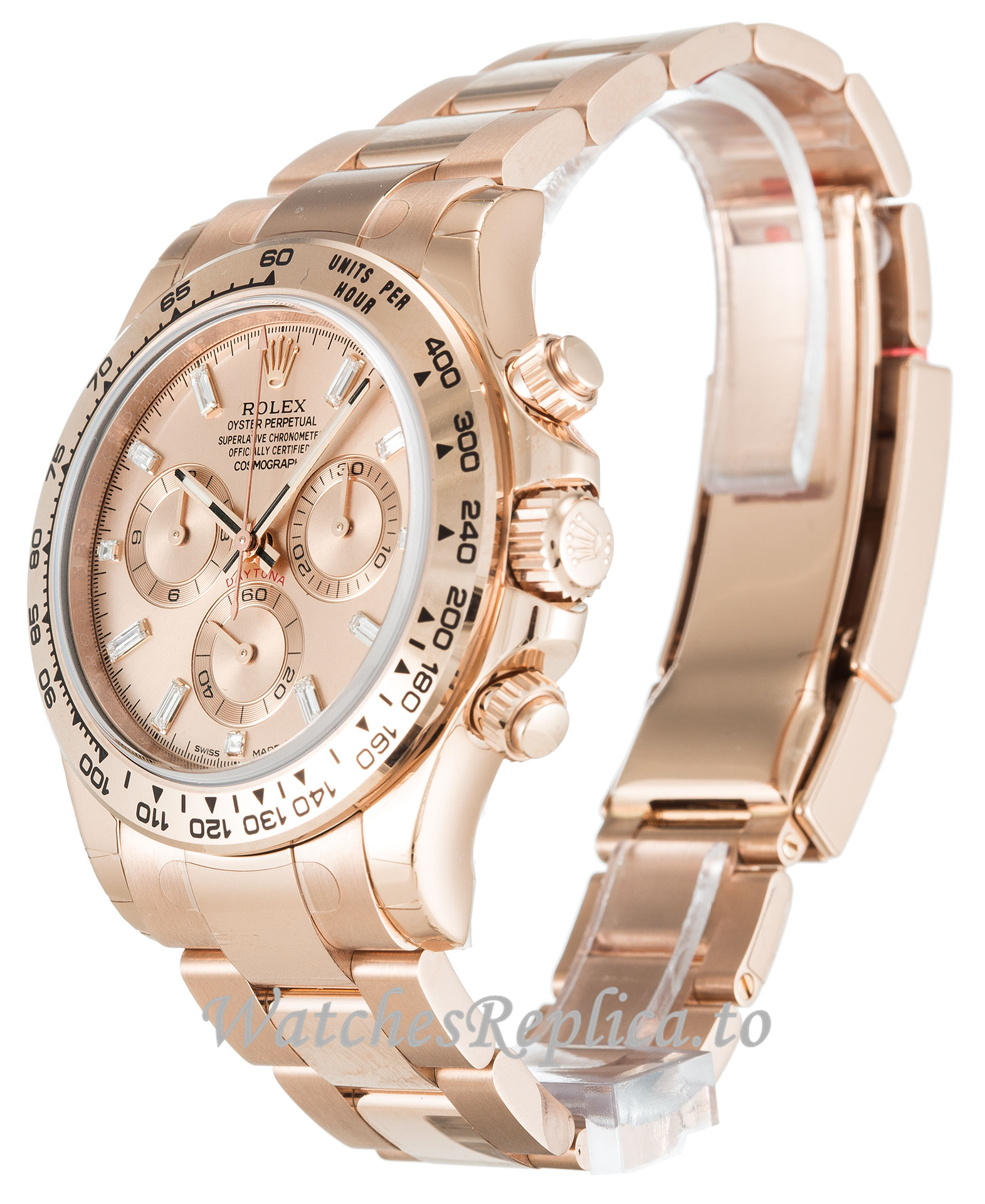 Rolex Daytona Rose Dial 116505 - WatchesReplica.is
