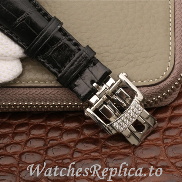 Patek Philippe Replica Nautilus Leather strap 40MM - WatchesReplica.is
