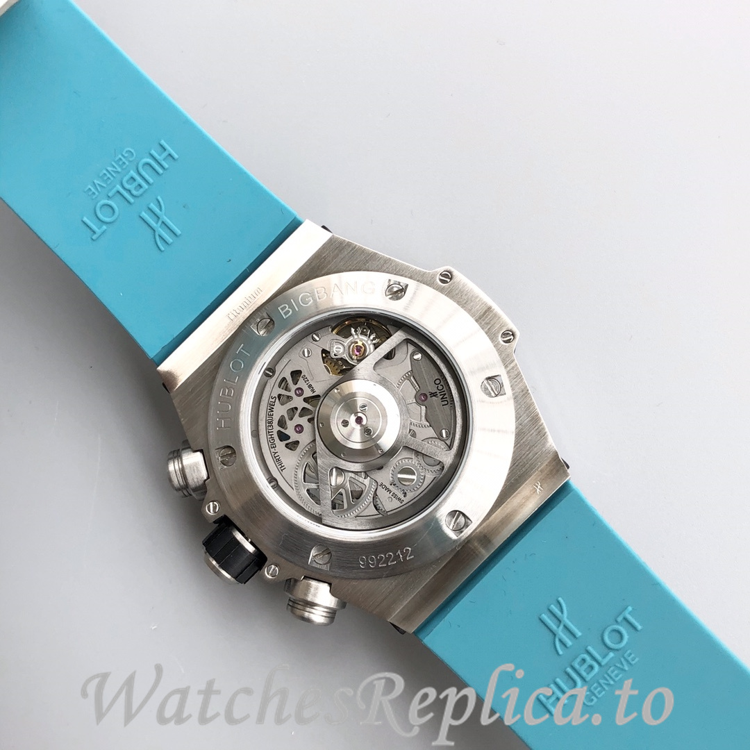Hublot Replica Paraiba BIG BANG series Rubber strap 45MM - WatchesReplica.is