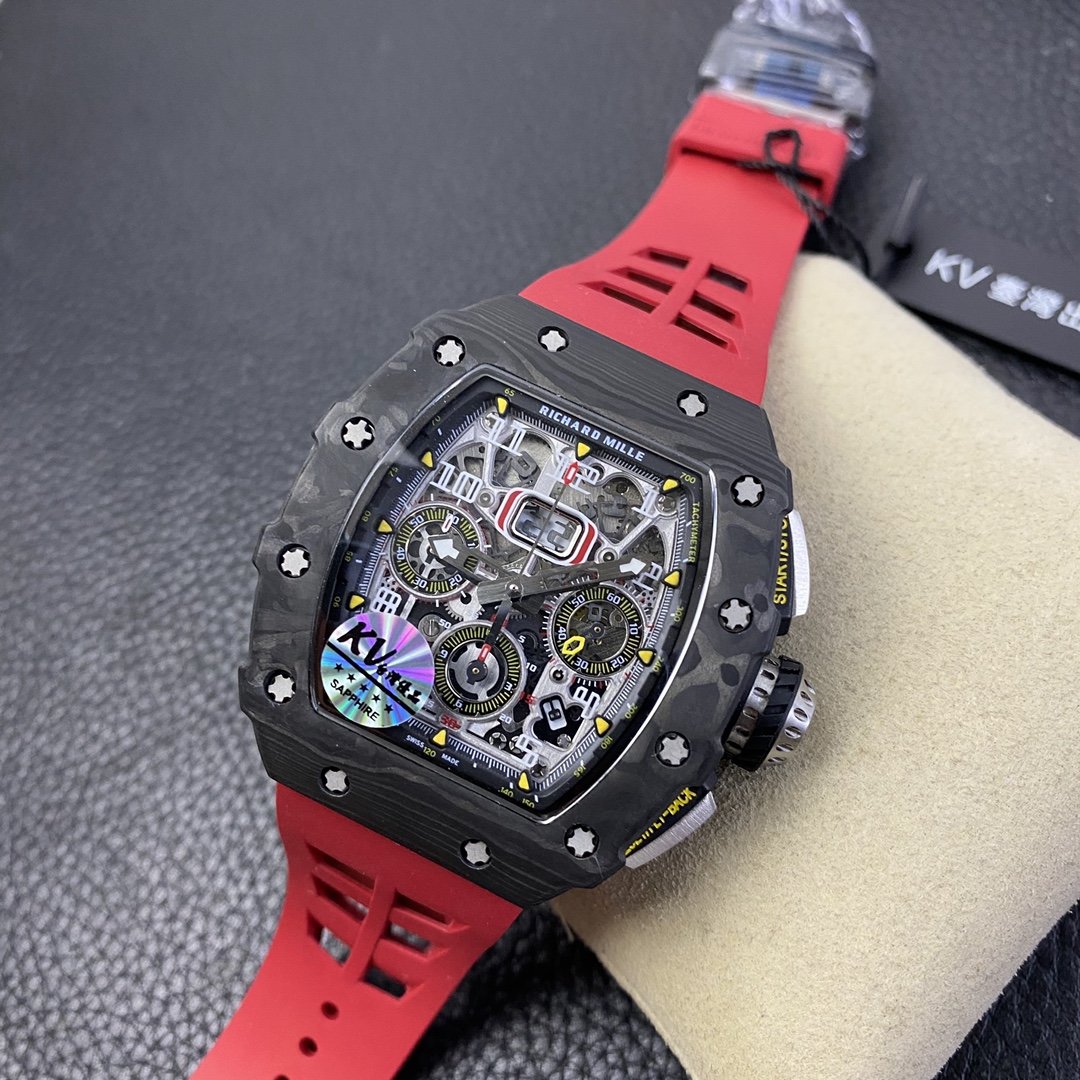 Richard Mille Replica RM-011 Rubber strap 50MM - WatchesReplica.is