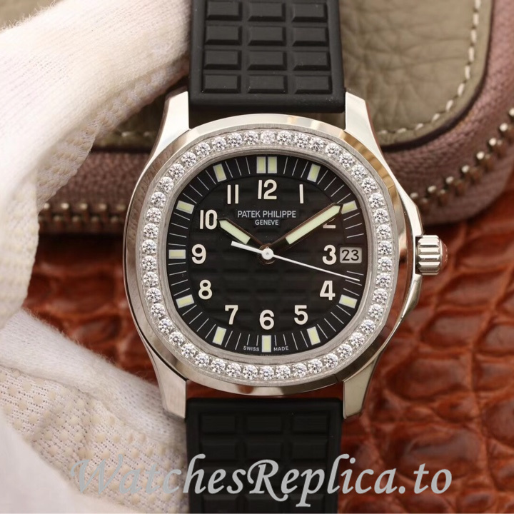 Patek Philippe Replica Aquanaut 5068 Rubber strap 35.6MM - WatchesReplica.is