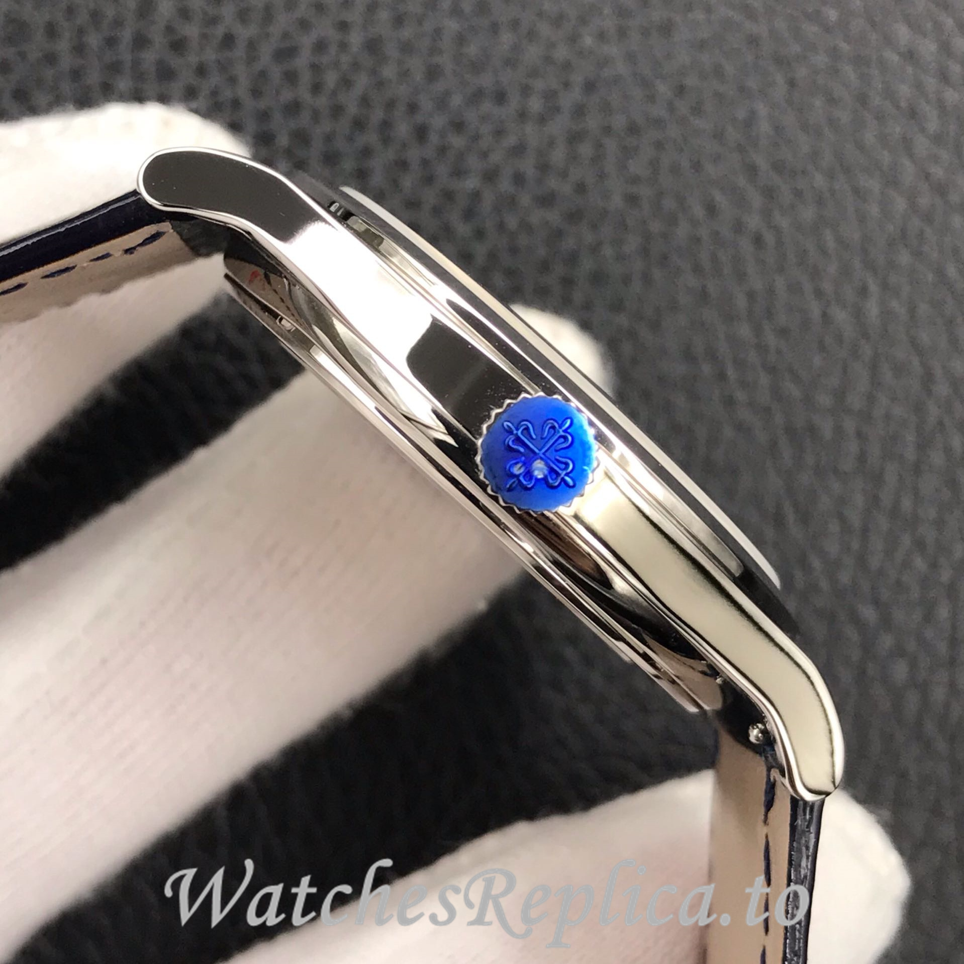 Patek Philippe Replica Calatrava 5296G Leather strap 38MM - WatchesReplica.is