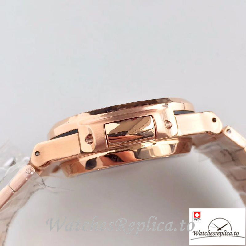 Swiss Patek Philippe Nautilus Moonphase Replica 5712R-001 Rose Gold Strap 40MM - WatchesReplica.is