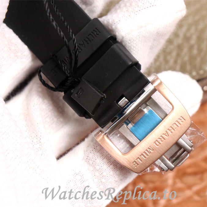 Richard Mille Replica RM011 Rubber strap 50MM - WatchesReplica.is