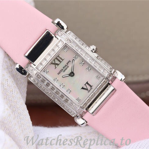Patek Philippe Replica Twenty-4 Leather strap 30MM - WatchesReplica.is