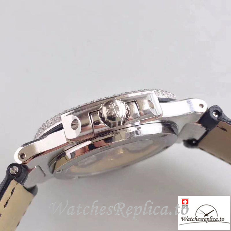 Swiss Patek Philippe Nautilus Jumbo Replica 5719/1G-001 Diamonds Bezel 40MM - WatchesReplica.is