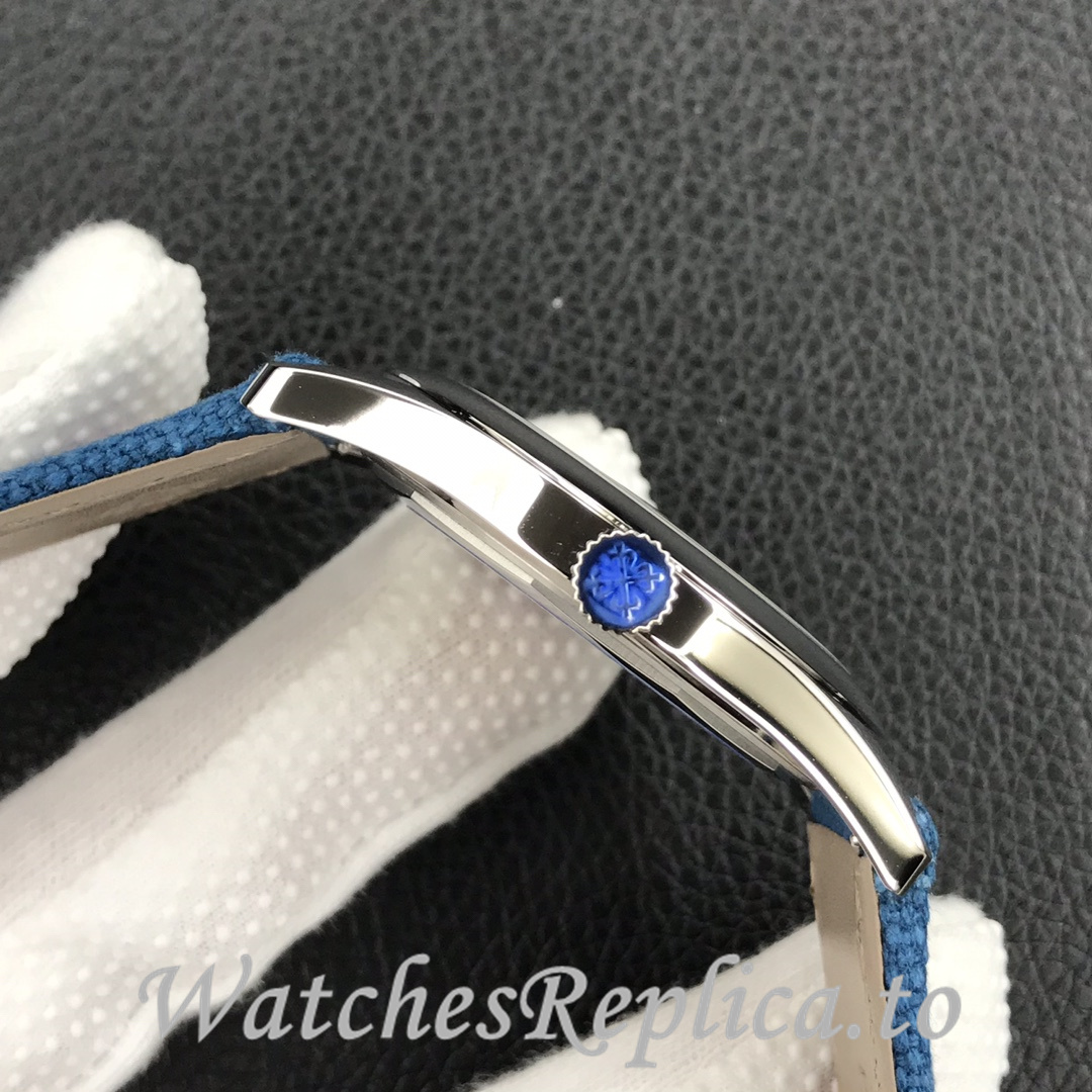 Patek Philippe Replica 6007 Canvas strap 40MM - WatchesReplica.is