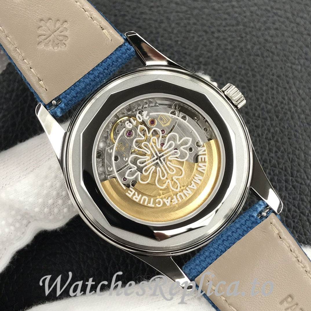 Patek Philippe Replica 6007 Canvas strap 40MM - WatchesReplica.is