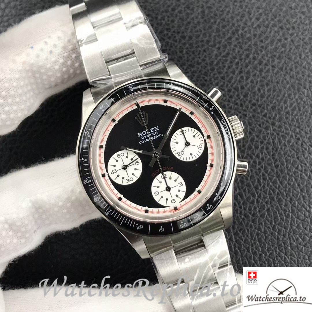 Swiss Rolex Daytona Replica 6239 Stainless steel strap 37MM - WatchesReplica.is