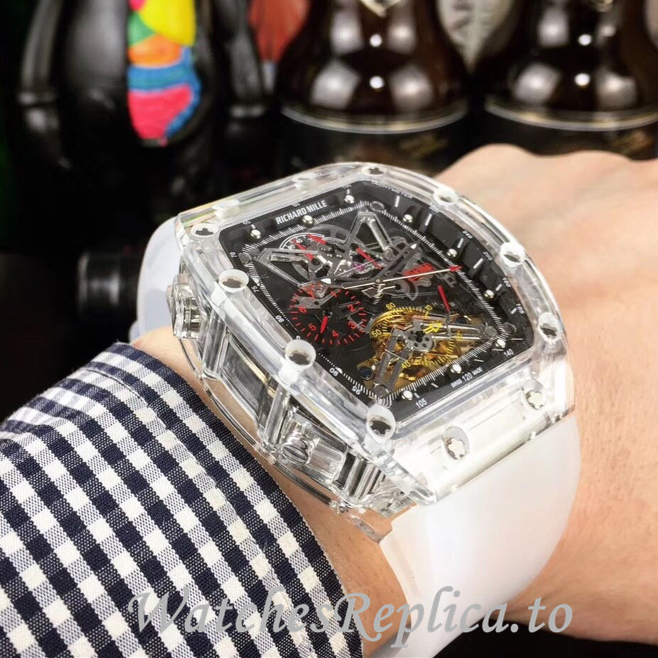 Richard Mille Replica RM011-FM Rubber strap 50MM - WatchesReplica.is
