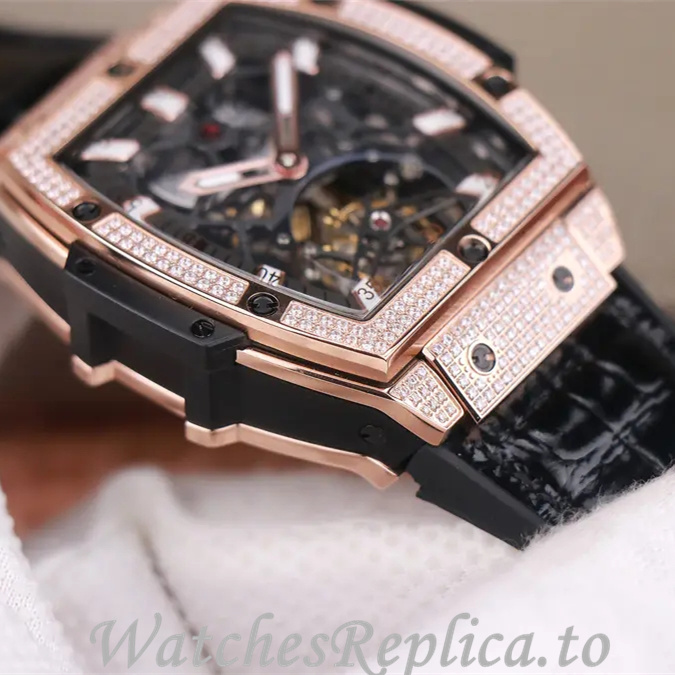 Hublot Replica MASTERPIECE Series Leather strap 45MM - WatchesReplica.is
