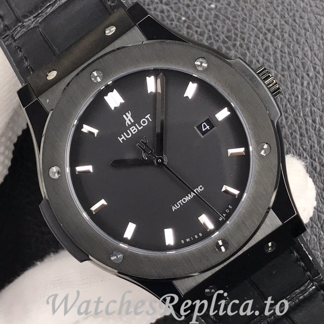 Hublot Replica Classic Fusion Series Leather strap 45MM - WatchesReplica.is