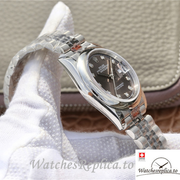 Swiss Rolex Datejust Replica 116200 Stainless steel strap 36MM - WatchesReplica.is