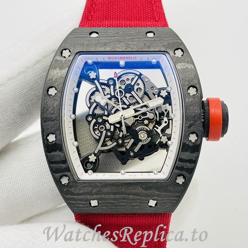 Richard Mille Replica RM055 Canvas strap 50MM - WatchesReplica.is