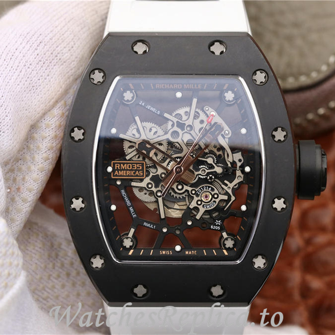 Richard Mille Replica RM035 Rubber strap 50MM - WatchesReplica.is