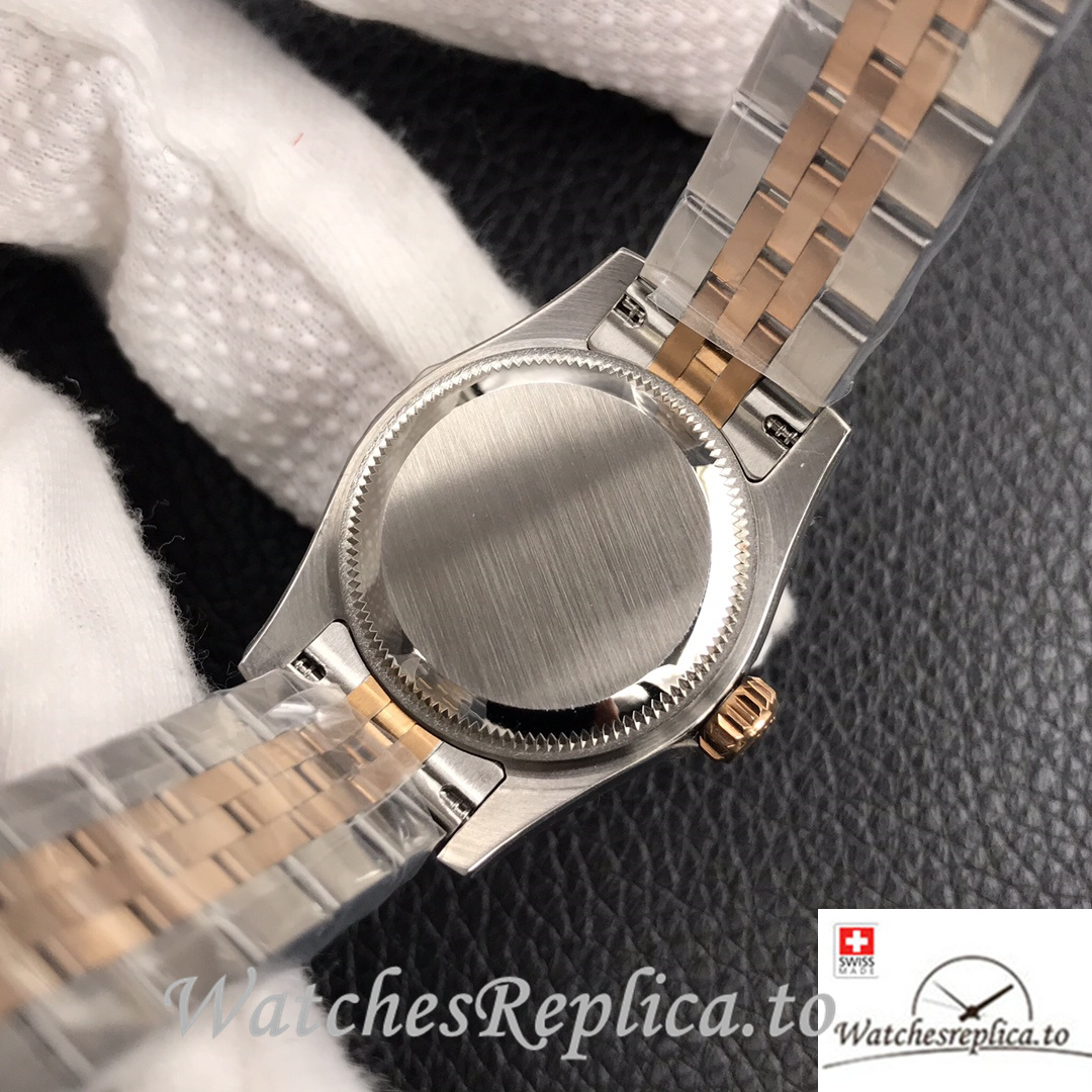 Swiss Rolex Datejust Replica Stainless steel strap 26MM Mother of pearl Dial - WatchesReplica.is