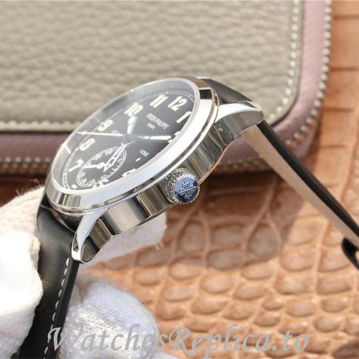 Patek Philippe Replica Calatrava 5524 Leather strap 42MM - WatchesReplica.is