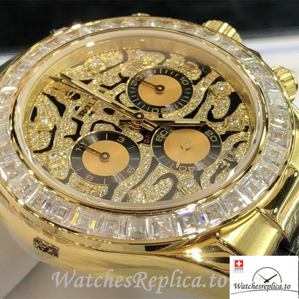 Swiss Rolex Daytona Replica 116588 Rubber strap 40MM - WatchesReplica.is