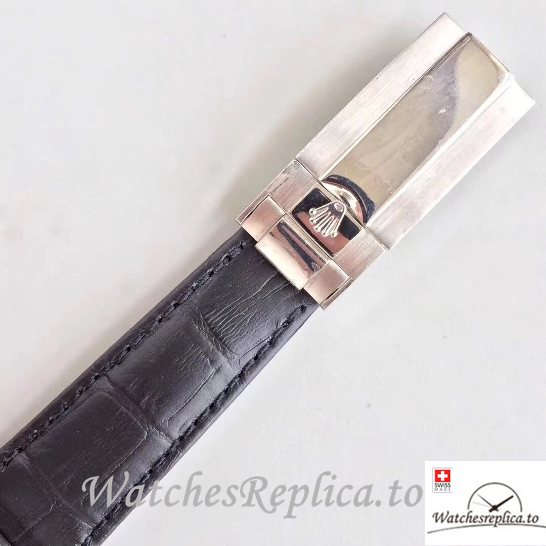Swiss Rolex Daytona Replica 116520 Leather strap 40MM - WatchesReplica.is