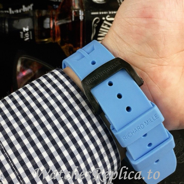 Richard Mille Replica RM011 Rubber strap 50MM - WatchesReplica.is