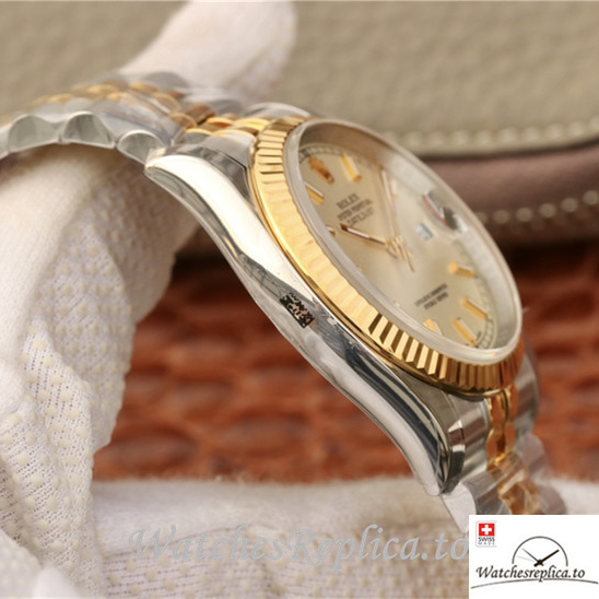 Swiss Rolex Datejust 126233-0019 Stainless steel strap 36MM - WatchesReplica.is