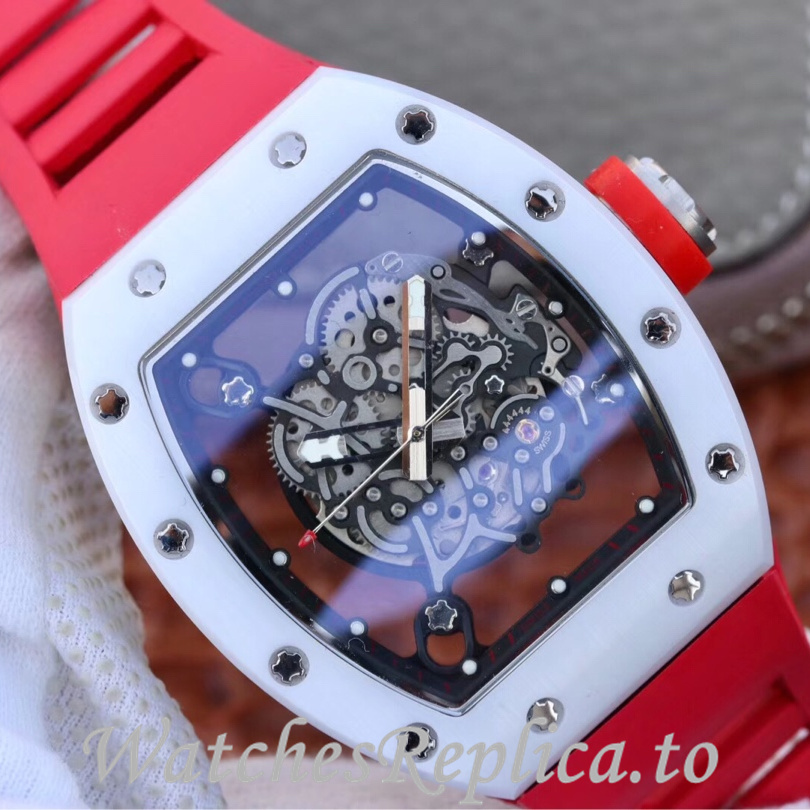 Richard Mille Replica RM055 Rubber strap 50MM - WatchesReplica.is