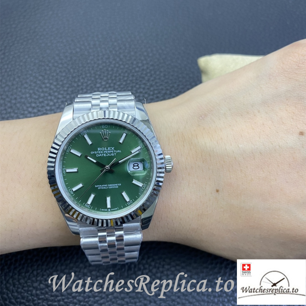 Swiss Rolex Datejust 126334 Replica Stainless steel strap 41MM - WatchesReplica.is