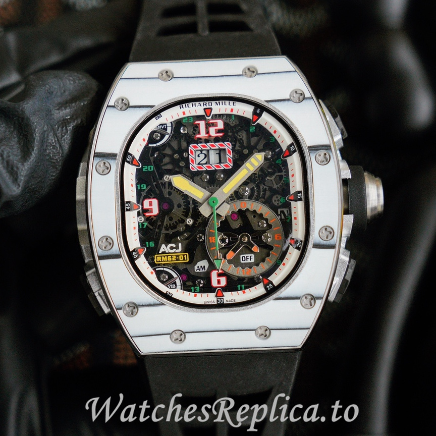 Richard Mille Replica RM62-01 Rubber strap 50MM - WatchesReplica.is