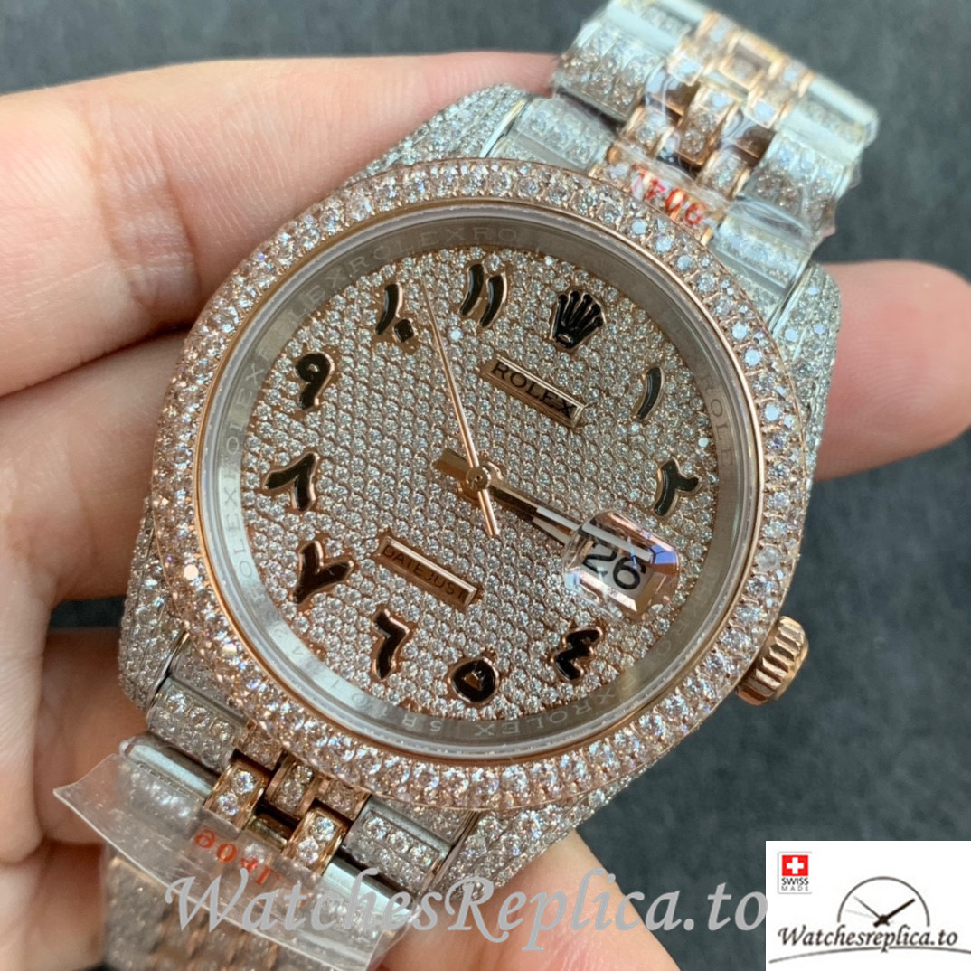 Swiss Rolex Datejust Replica Stainless steel strap 41MM - WatchesReplica.is