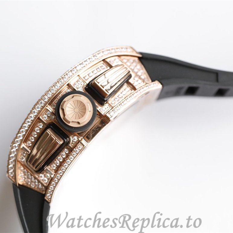 Richard Mille Replica RM011 Rubber strap 50MM - WatchesReplica.is