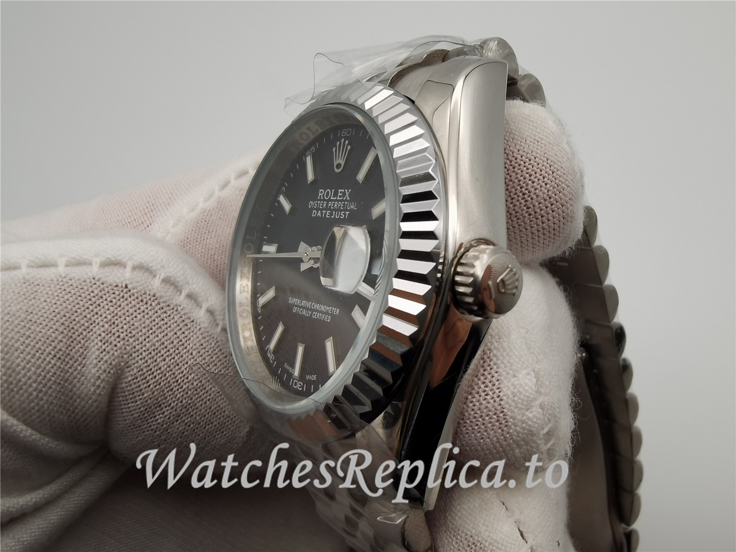 Swiss Rolex Datejust Replica 126334 Black Dial 41MM - WatchesReplica.is