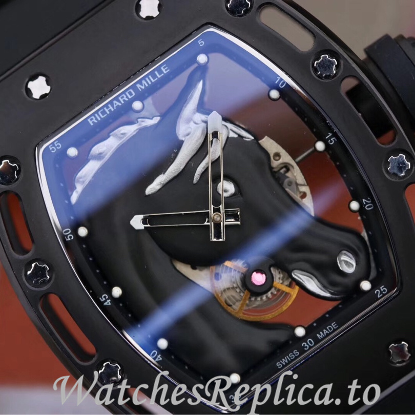Richard Mille Replica RM52-02 Rubber strap 50MM - WatchesReplica.is