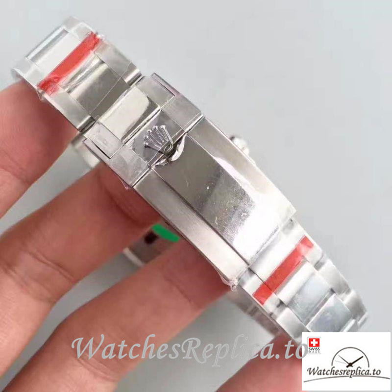 Swiss Rolex GMT-Master II Replica 116710BLNR Silver Strap 40MMx12.1MM - WatchesReplica.is