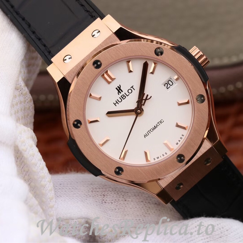 Hublot Replica 511.zp Leather strap 42MM - WatchesReplica.is