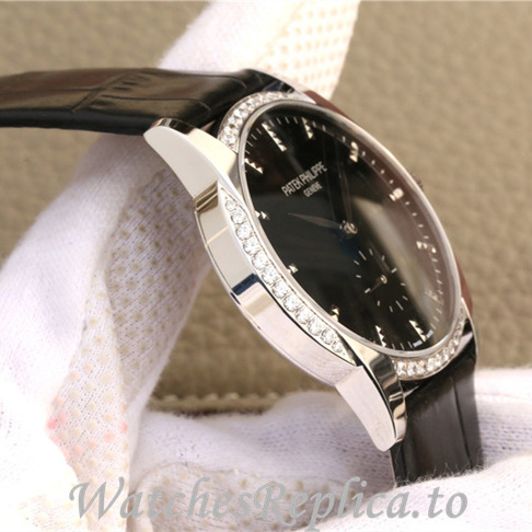 Patek Philippe Replica Calatrava 7122R-001 Leather strap 38MM - WatchesReplica.is