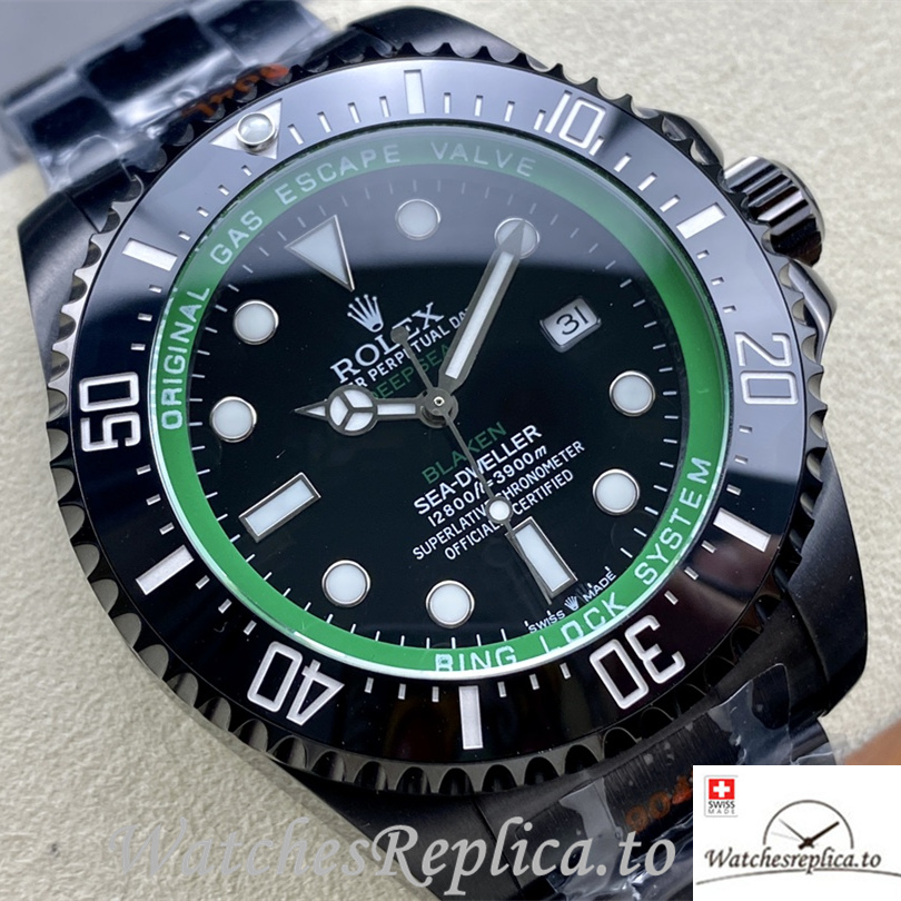 Swiss Rolex Sea Dweller Replica Stainless steel strap 43MM - WatchesReplica.is