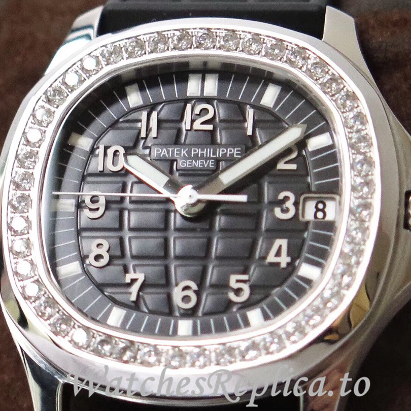 Patek Philippe Replica Aquanaut Rubber strap 35.6MM - WatchesReplica.is
